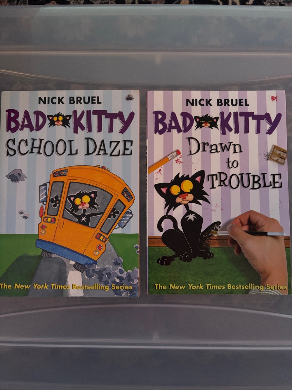 Bad Kitty Book Set - School Daze and Drawn to Trouble